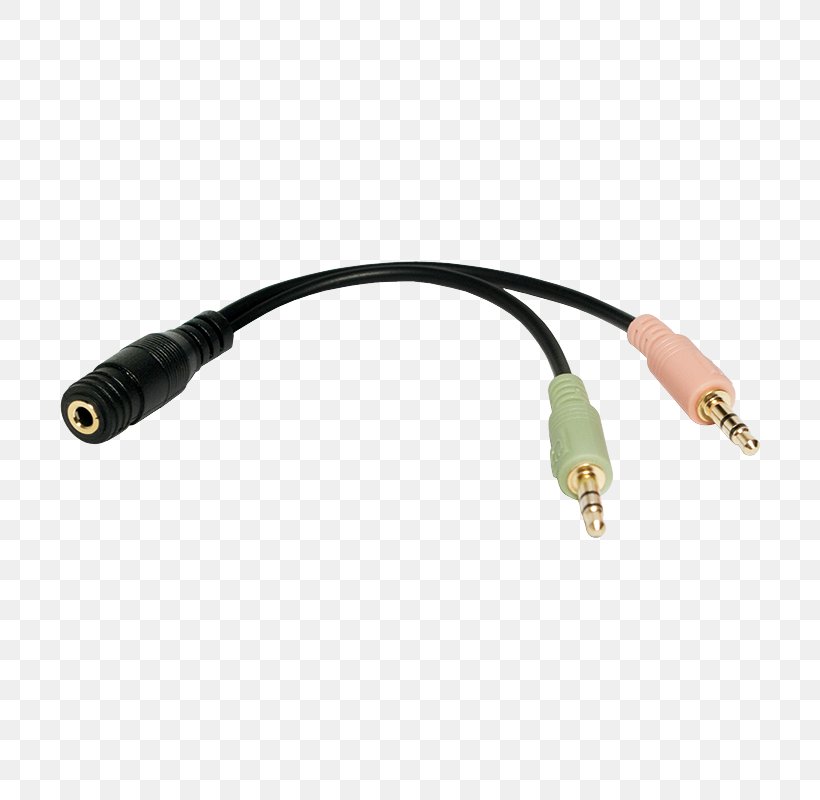 Laptop Microphone Phone Connector Adapter Electrical Connector, PNG, 800x800px, Laptop, Adapter, Audio, Cable, Coaxial Cable Download Free