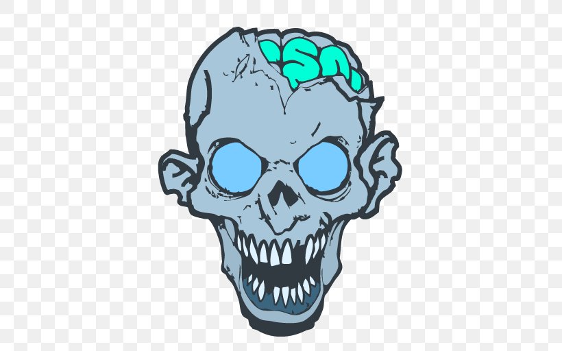 Bone Skull Head Turquoise Jaw, PNG, 512x512px, Bone, Head, Jaw, Logo, Skull Download Free