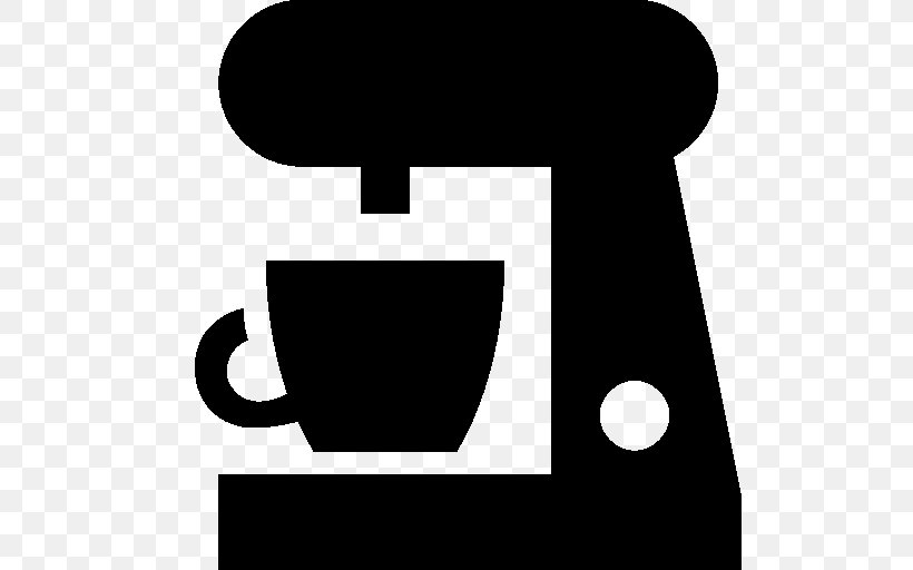 Instant Coffee Cafe Coffeemaker Brewed Coffee, PNG, 512x512px, Coffee, Black, Black And White, Brewed Coffee, Cafe Download Free