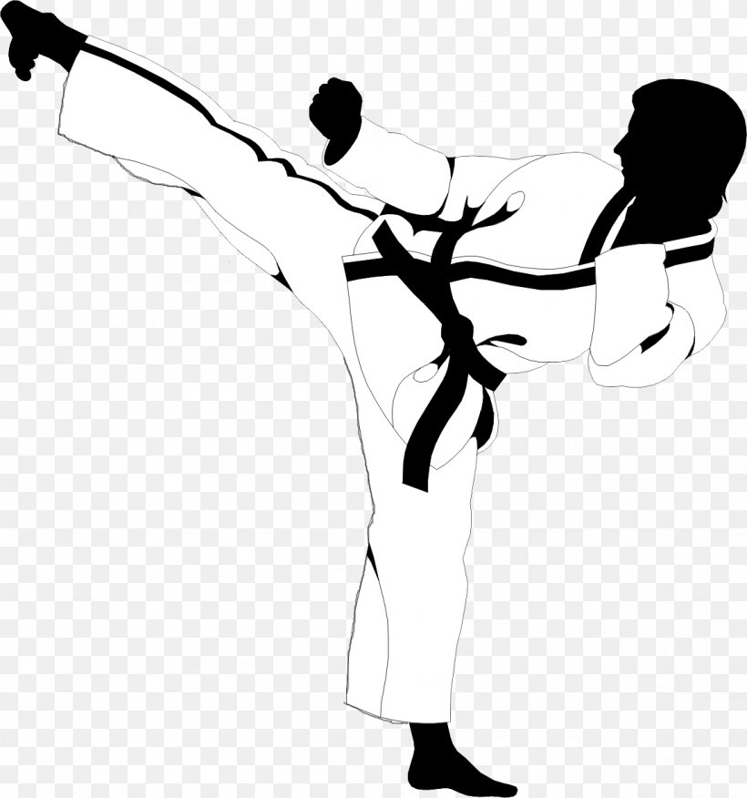 Karate Martial Arts Flying Kick Sport, PNG, 1150x1229px, Karate, Aikido, Arm, Art, Black And White Download Free