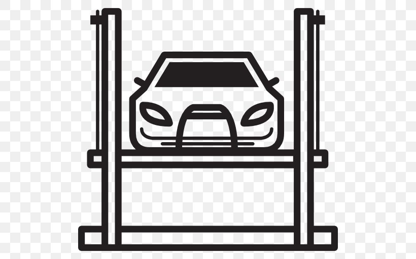 Car Maintenance Elevator, PNG, 512x512px, Car, Area, Automobile Repair Shop, Black And White, Compressed Air Car Download Free