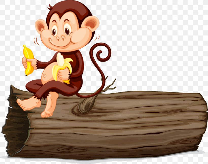 Monkey Eating Banana Clip Art, PNG, 881x696px, Monkey, Banana, Cartoon,  Eating, Mammal Download Free
