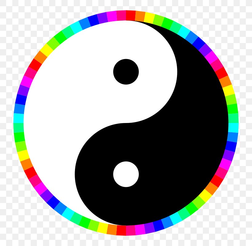 Yin And Yang Color Circle Clip Art, PNG, 800x800px, Yin And Yang, Area, Color, Drawing, Photography Download Free