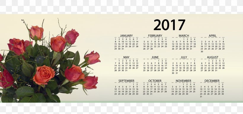 Calendar Date 0 Leap Year 1, PNG, 1280x603px, 2017, 2018, 2018 Happy New Year, Calendar, Artificial Flower Download Free