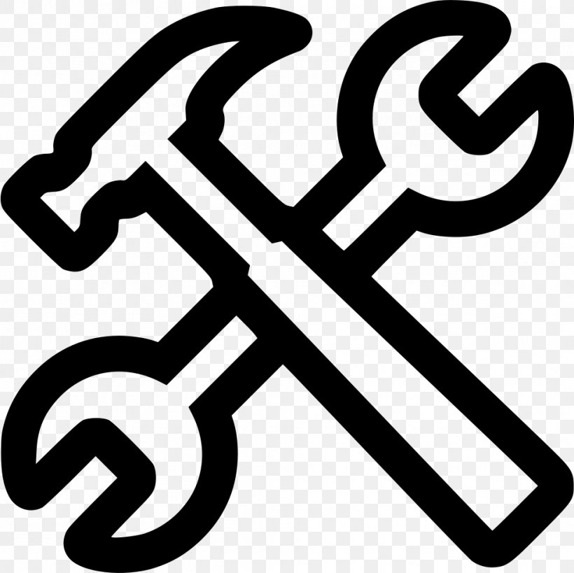 Tool Icon Design Clip Art, PNG, 981x980px, Tool, Area, Black And White, Brand, Building Download Free