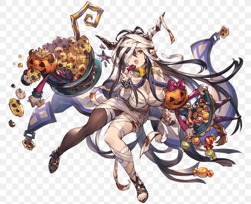 Granblue Fantasy Halloween Cygames Character, PNG, 800x667px, Watercolor, Cartoon, Flower, Frame, Heart Download Free