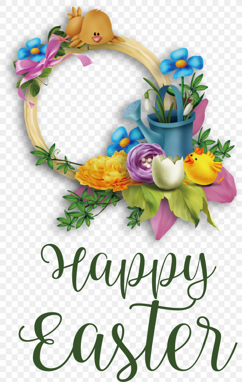 Happy Easter Chicken And Ducklings, PNG, 1901x3000px, Happy Easter, Chicken And Ducklings, Floral Design, Flower, Painting Download Free