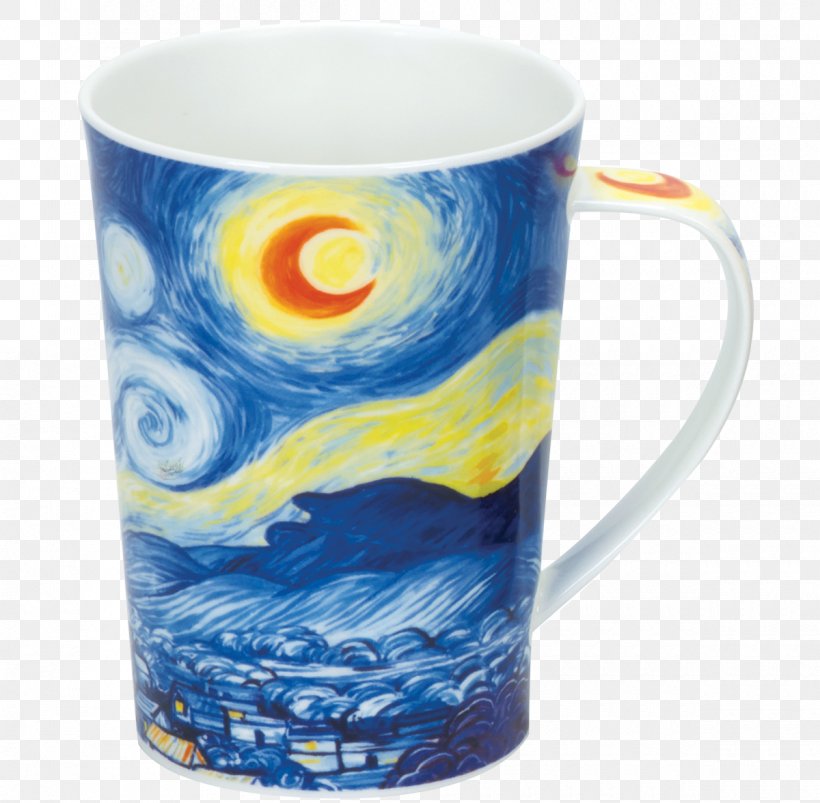 The Starry Night Dunoon Coffee Cup Impressionist Landscapes Mug, PNG, 1200x1176px, Starry Night, Argyll, Bone China, Ceramic, Coffee Cup Download Free