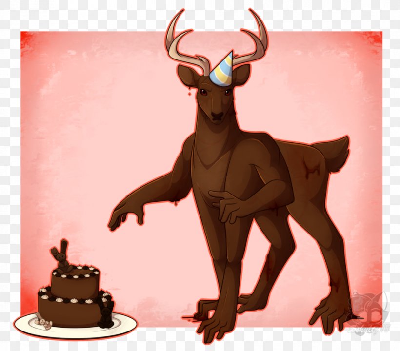 DeviantArt Reindeer Illustration Work Of Art, PNG, 954x838px, Art, Antler, Artist, Cartoon, Character Download Free