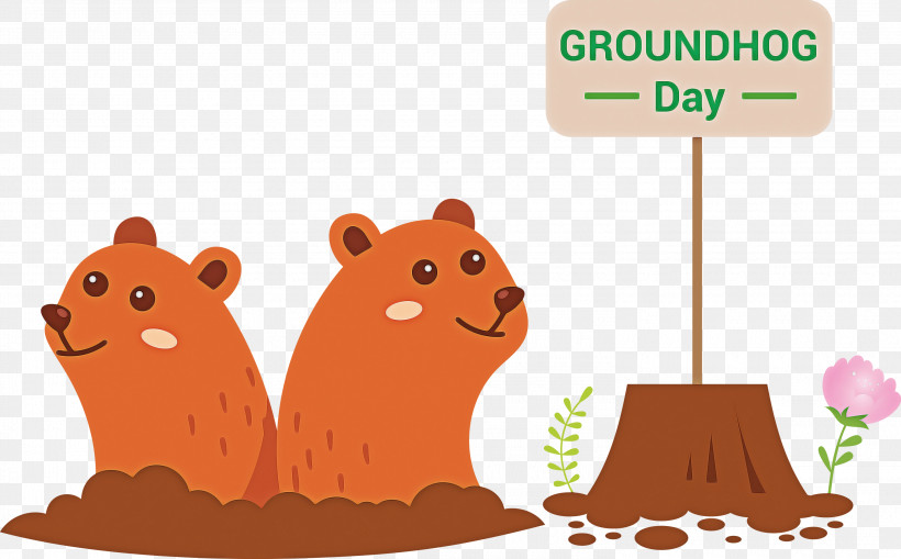 Groundhog Groundhog Day Happy Groundhog Day, PNG, 3000x1863px, Groundhog, Animal Figure, Beaver, Cartoon, Groundhog Day Download Free