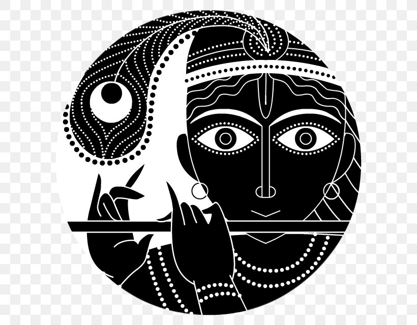 Hare Krishna Ganesha Rama Radha, PNG, 640x640px, Krishna, Art, Avatar, Black, Black And White Download Free