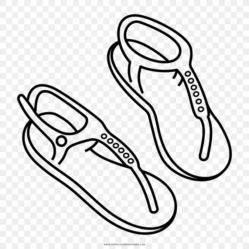 Sandal Drawing Coloring Book Painting Art, PNG, 1000x1000px, Sandal, Art, Coloring Book, Commercial Art, Drawing Download Free