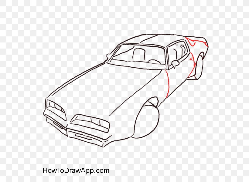Pontiac Firebird Car Line Art Drawing, PNG, 600x600px, Pontiac Firebird, Area, Artwork, Automotive Design, Automotive Exterior Download Free