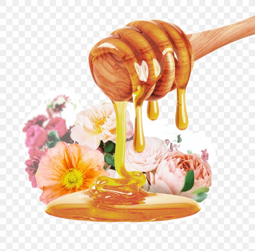 Bee Honeycomb Comb Honey Syrup, PNG, 900x885px, Bee, Comb Honey, Food, Garnish, Honey Download Free