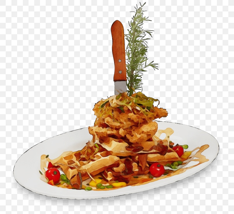 Vegetarian Cuisine Side Dish Garnish Frying Dish, PNG, 750x750px, Watercolor, Dish, Frying, Garnish, La Quinta By Wyndham Download Free