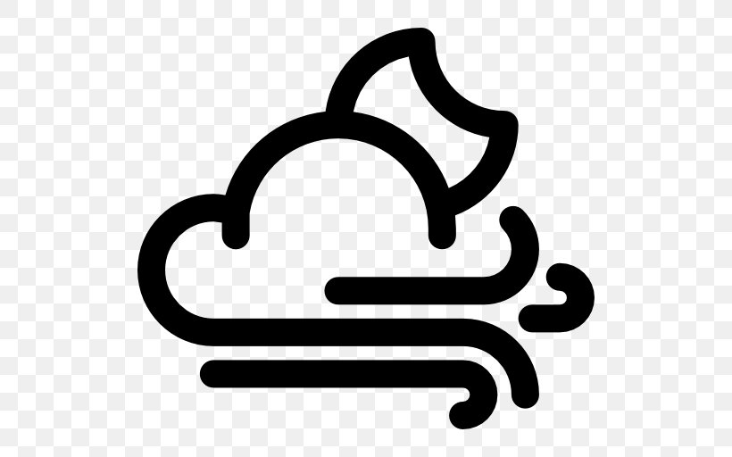 Cloud Wind Meteorology Clip Art, PNG, 512x512px, Cloud, Area, Black And White, Body Jewelry, Meteorology Download Free