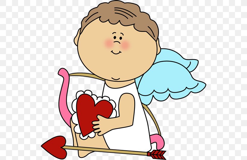 Valentine's Day Cupid Clip Art, PNG, 550x533px, Watercolor, Cartoon, Flower, Frame, Heart Download Free