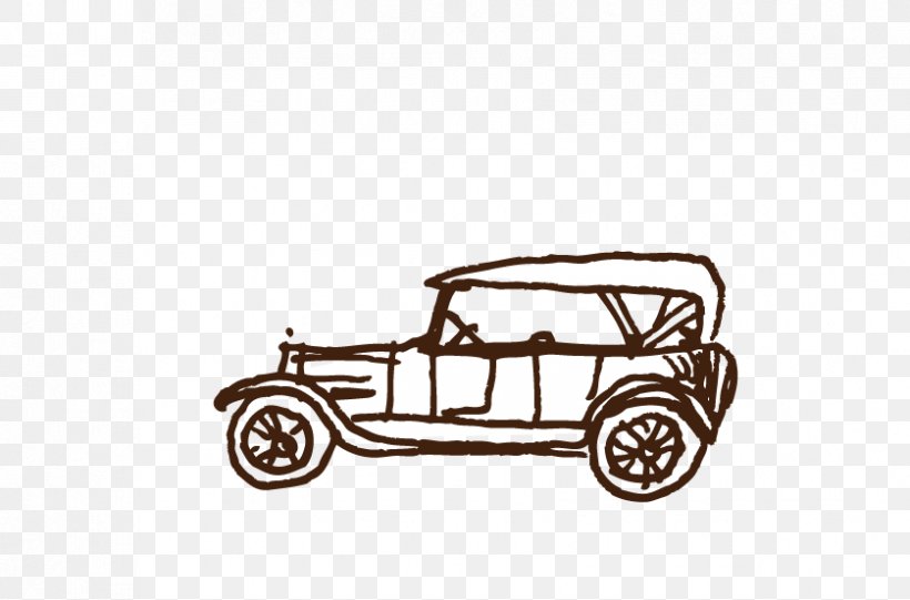 Vintage Car Automotive Design, PNG, 838x553px, Car, Automotive Design, Black And White, Brand, Classic Car Download Free