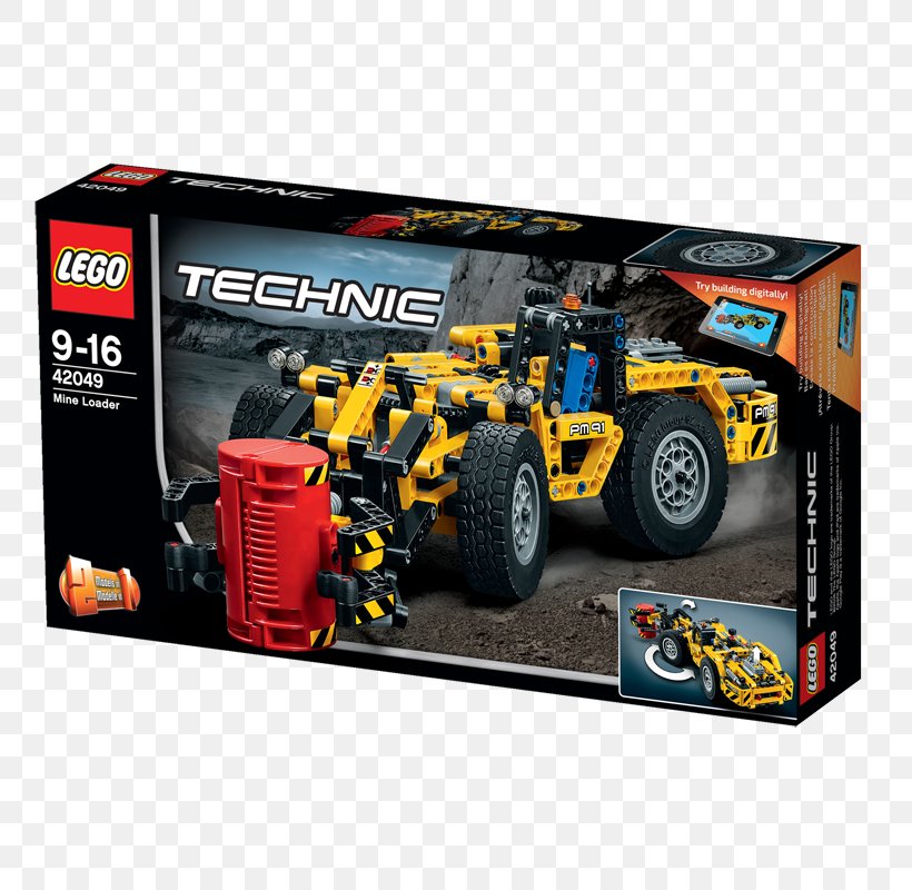 Radio-controlled Car Lego Technic LEGO 42049 Technic Mine Loader Toy, PNG, 800x800px, Radiocontrolled Car, Auto Racing, Battery Charger, Car, Lego Download Free