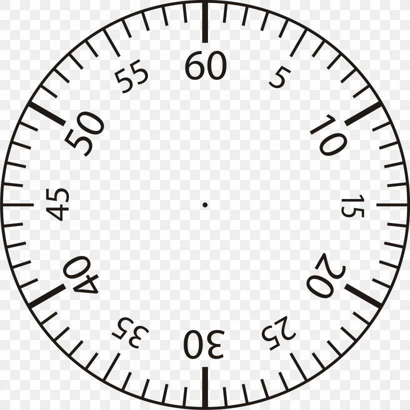 Clock Face Template Minute Clip Art, PNG, 2330x2330px, Clock Face, Area, Black And White, Clock, Drawing Download Free