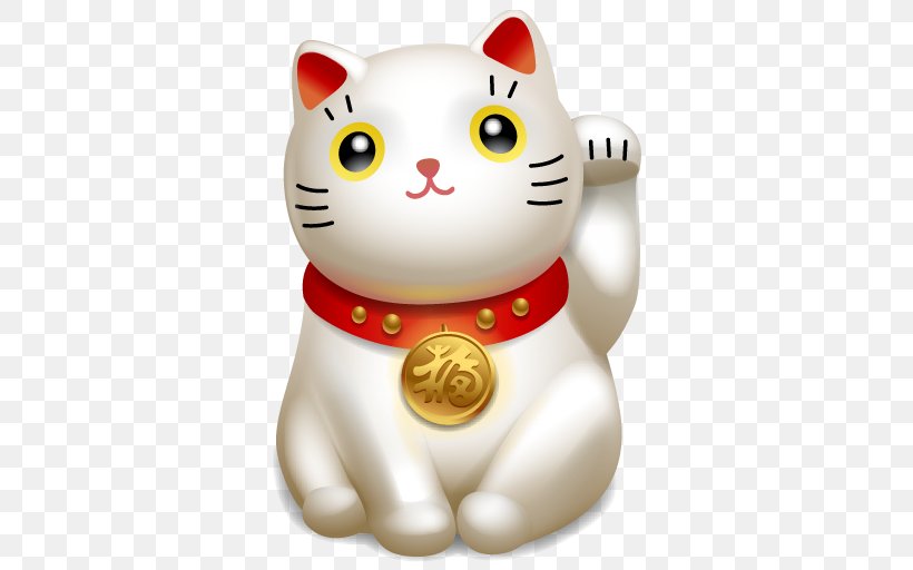 Cat Kitten Maneki-neko Luck Icon, PNG, 512x512px, Cat, Carnivoran, Cat Like Mammal, Feng Shui, Good Luck Charm Download Free