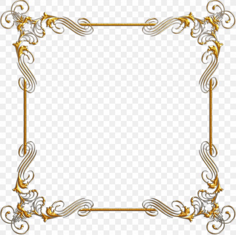 Gold Picture Frames Digital Image Clip Art, PNG, 2648x2637px, Gold, Body Jewelry, Digital Image, Drawing, Fashion Accessory Download Free