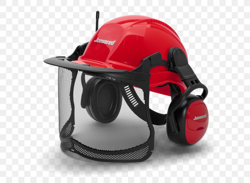 Helmet Chainsaw Safety Clothing Husqvarna Group Forestry, PNG, 696x600px, Helmet, Baseball Equipment, Baseball Protective Gear, Batting Helmet, Bicycle Clothing Download Free