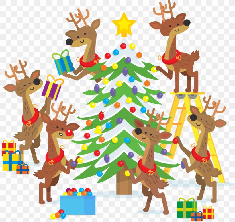 Christmas Tree Christmas Lights New Year Tree Gift, PNG, 826x779px, Christmas Tree, Animal Figure, Christmas, Christmas Decoration, Christmas Lights Download Free