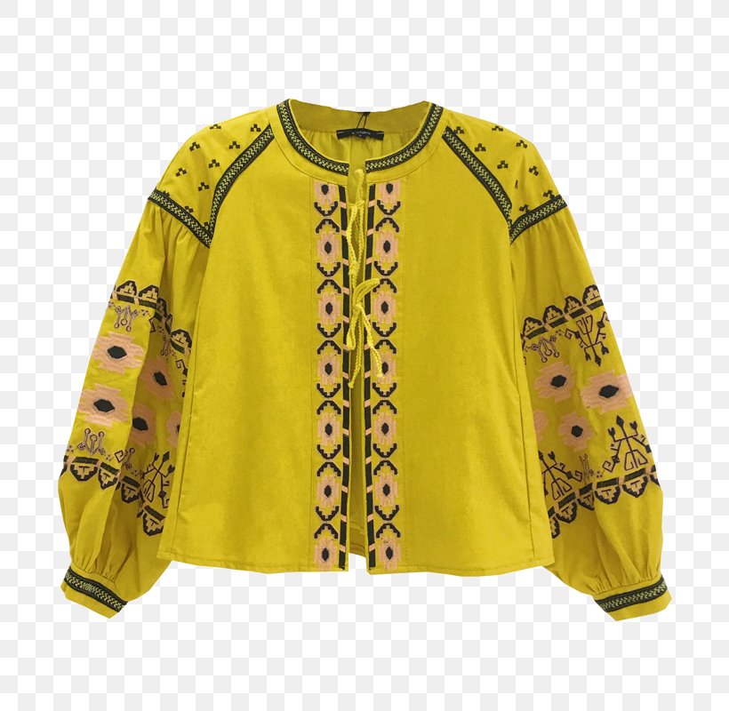 T-shirt Yellow Sleeve, PNG, 800x800px, Tshirt, Blouse, Clothing, Designer, Outerwear Download Free