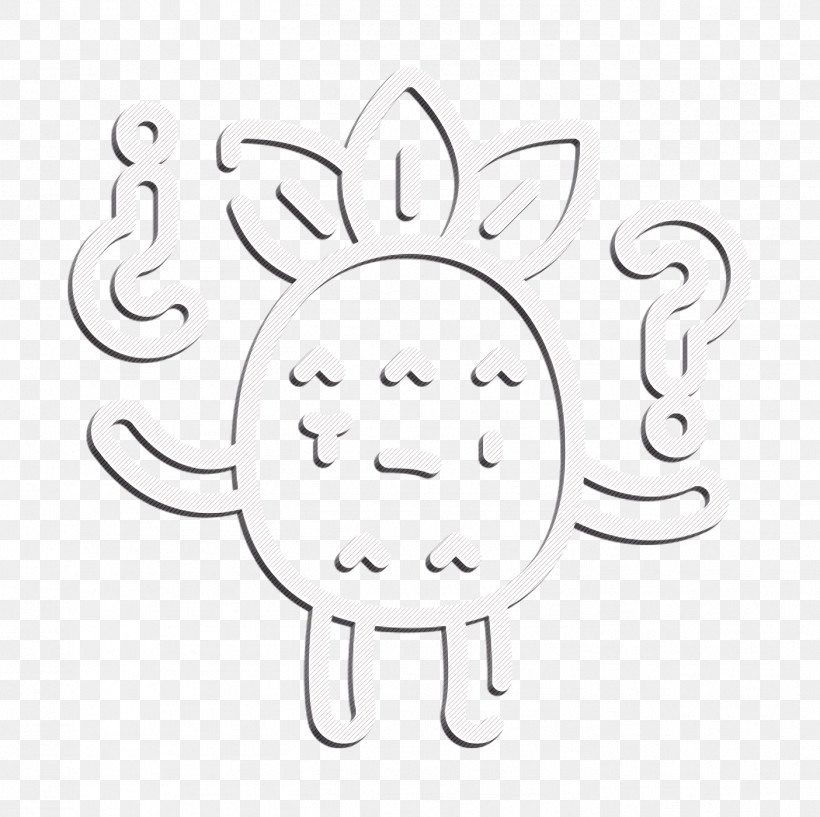 Confused Icon Pineapple Character Icon Doubt Icon, PNG, 1404x1400px, Confused Icon, Black, Blackandwhite, Circle, Doubt Icon Download Free