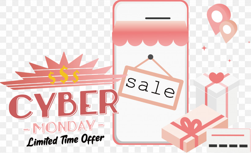 Cyber Monday, PNG, 3240x1980px, Cyber Monday, Discount, Limited Time Offer, Special Offer Download Free