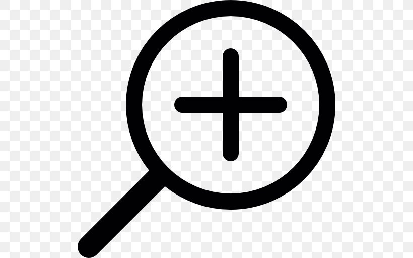 Zooming User Interface, PNG, 512x512px, Zooming User Interface, Area, Black And White, Magnifying Glass, Symbol Download Free