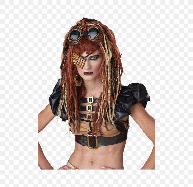 Halloween Costume Steampunk Fashion Clothing, PNG, 500x793px, Costume, Ball Gown, Brown Hair, Clothing, Clothing Accessories Download Free