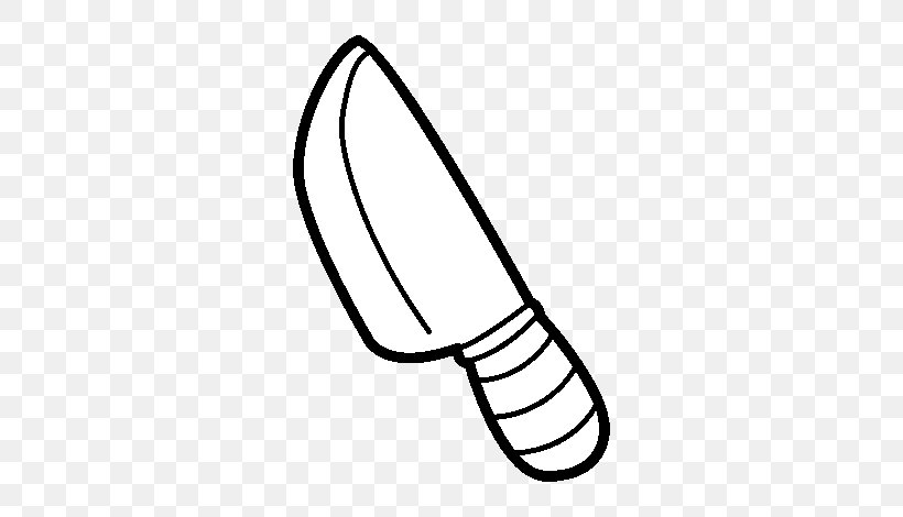 Knife Coloring Book Kitchen Knives Fork, PNG, 600x470px, Knife, Area, Arm, Black And White, Color Download Free