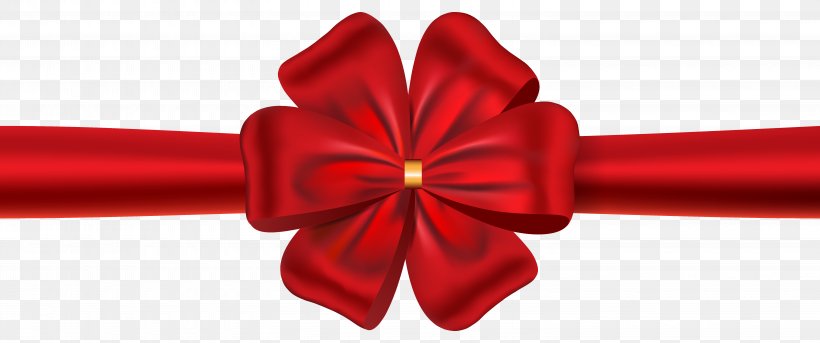 Red Ribbon Clip Art, PNG, 6135x2571px, Ribbon, Christmas, Gift, Gift Card, Petal Download Free
