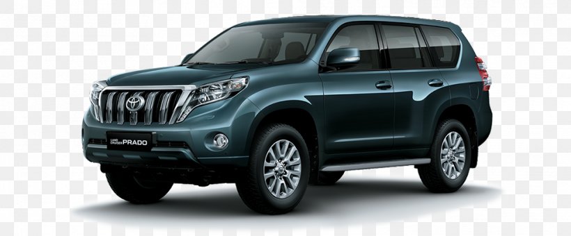 Toyota Land Cruiser Prado Sport Utility Vehicle Car Toyota Land Cruiser Prado Sport Utility Vehicle Four-wheel Drive, PNG, 986x410px, Sport Utility Vehicle, Automatic Transmission, Automotive Design, Automotive Exterior, Automotive Tire Download Free