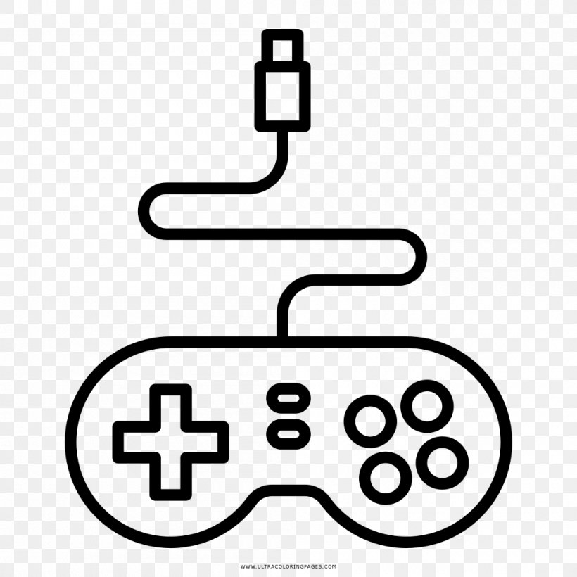 Joystick Xbox 360 Controller Game Controllers Video Game, PNG, 1000x1000px, Joystick, Area, Black, Black And White, Computer Download Free