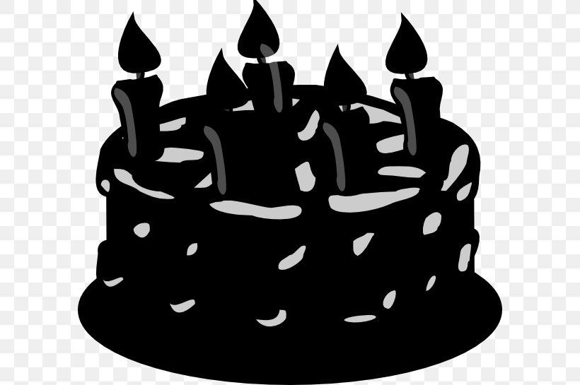 Birthday Cake Wedding Cake Clip Art, PNG, 600x545px, Birthday Cake, Birthday, Black, Black And White, Cake Download Free