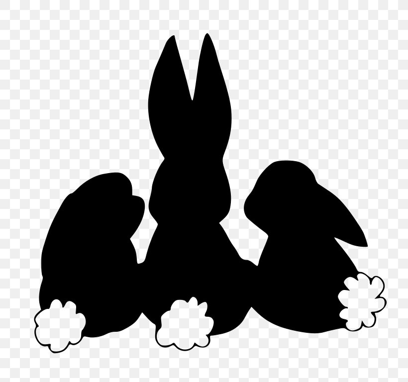 Hare Easter Bunny Domestic Rabbit Clip Art, PNG, 800x768px, Hare, Animal, Black, Black And White, Cricut Download Free