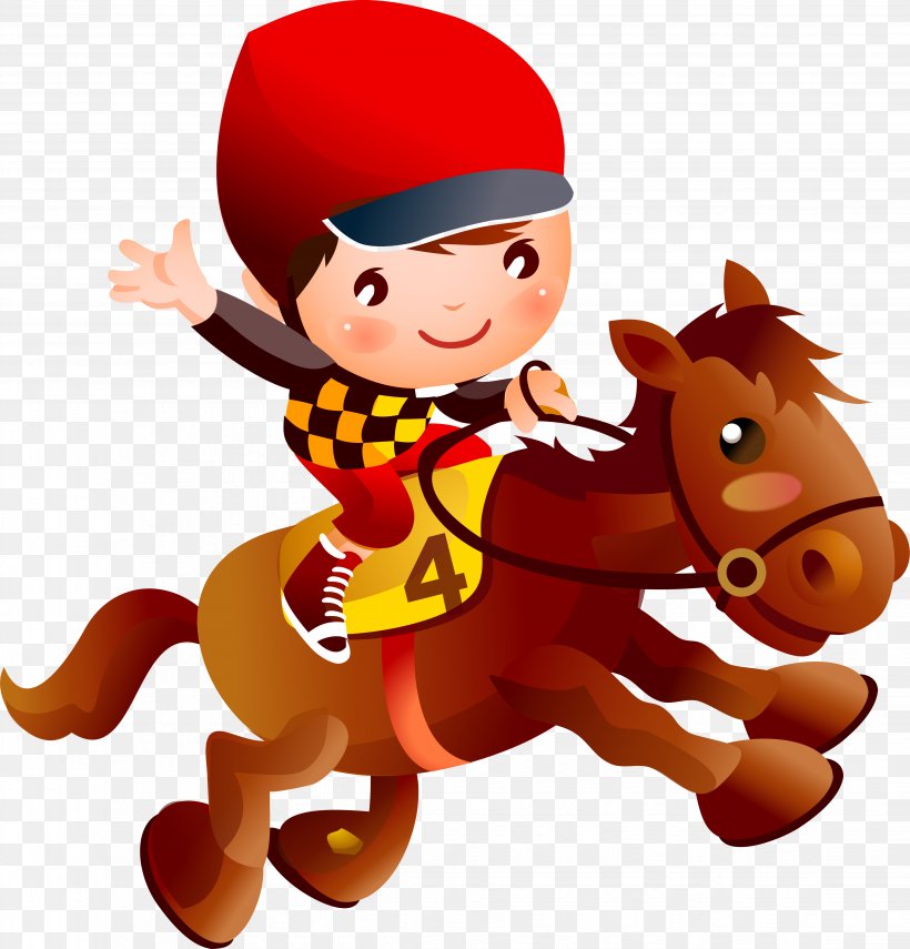 Cowboy riding horse sketch