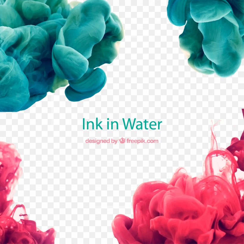 Ink Paper Water Wallpaper, PNG, 1667x1667px, Ink, Artificial Flower, Blue, Color, Cut Flowers Download Free