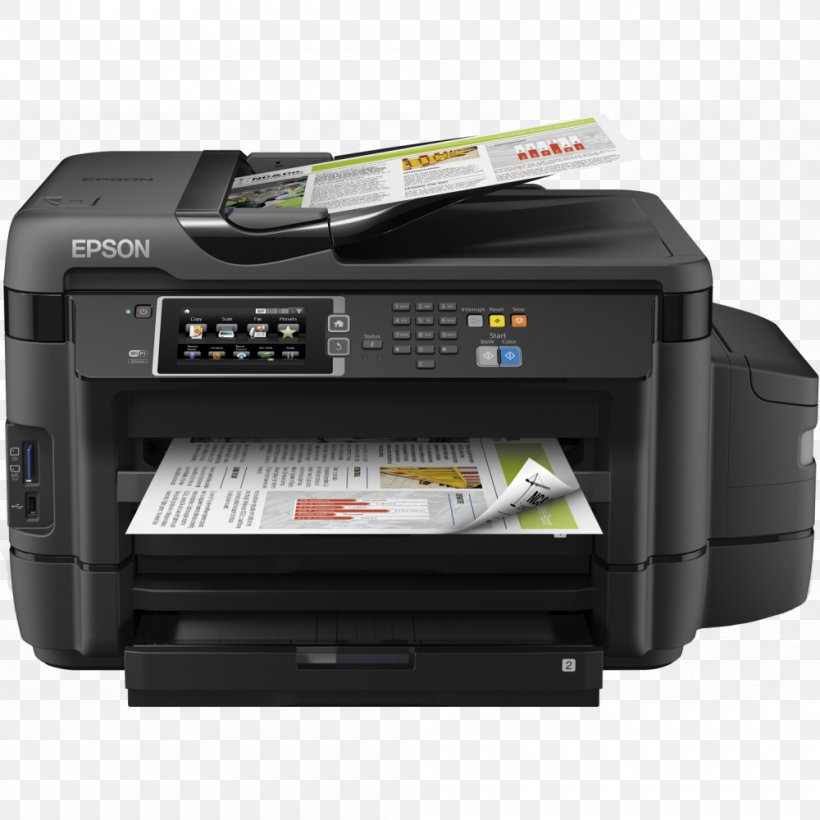 Printer Inkjet Printing Epson L1455, PNG, 1000x1000px, Printer, Color Printing, Duplex Printing, Electronic Device, Electronics Download Free