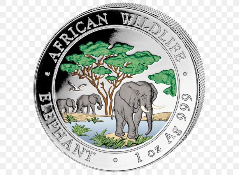 African Elephant Indian Elephant Silver Coin The Coin Shoppe, PNG, 600x600px, African Elephant, Bullion Coin, Coin, Coin Shoppe, Elephant Download Free
