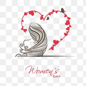 Creative Women's Day Women's Day - International Womens Day March 8 Valentines Day Greeting Card Illustration PNG