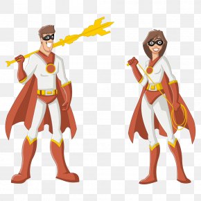 Men And Women Superman Cartoon - Superhero Female Royalty-free Stock Photography PNG