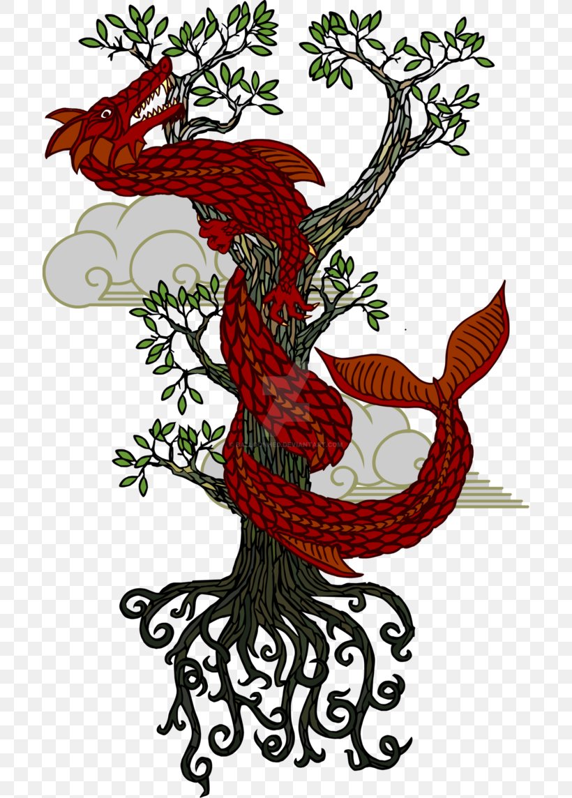 Branch Dragon Tree Tattoos & Gifts Tree Of Life, PNG, 698x1144px, Branch, Art, Celtic Sacred Trees, Concept, Concept Art Download Free