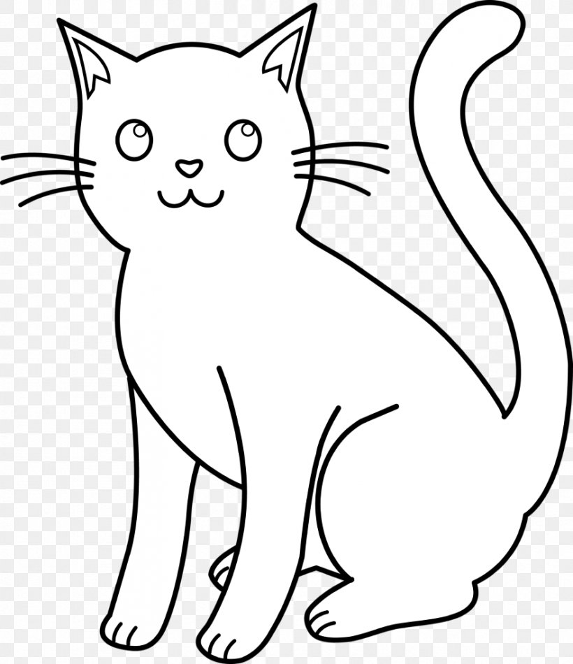 Cat Kitten Black And White Clip Art, PNG, 883x1024px, Cat, Art, Artwork, Black, Black And White Download Free