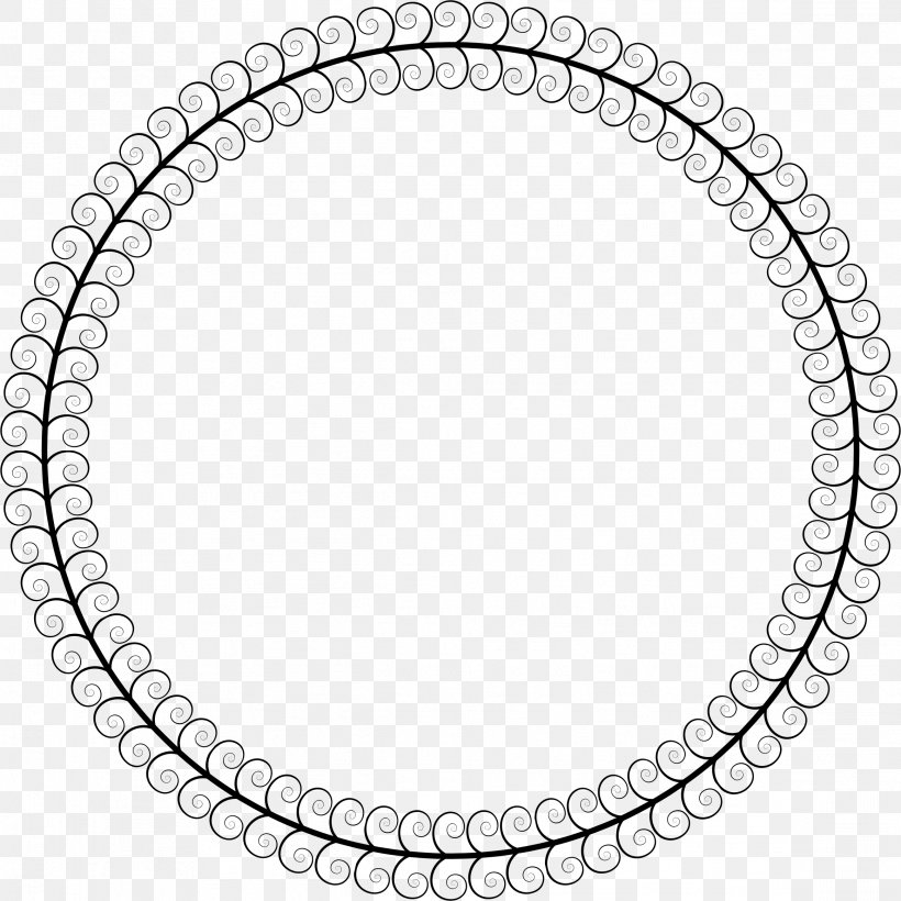 Picture Frames Clip Art, PNG, 2326x2328px, Picture Frames, Black And White, Body Jewelry, Chain, Document Download Free