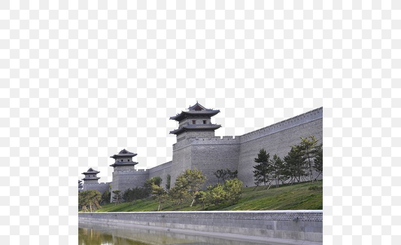 Fortifications Of Xian Datong Chinese City Wall Defensive Wall Titan Times Hotel, PNG, 500x500px, Fortifications Of Xian, Architecture, Building, Castle, Chinese City Wall Download Free