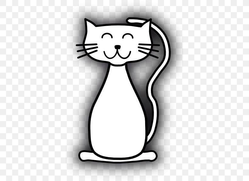 Kitten Whiskers Domestic Short-haired Cat Purr, PNG, 420x598px, Kitten, Animal, Black And White, Carnivoran, Cartoon Download Free